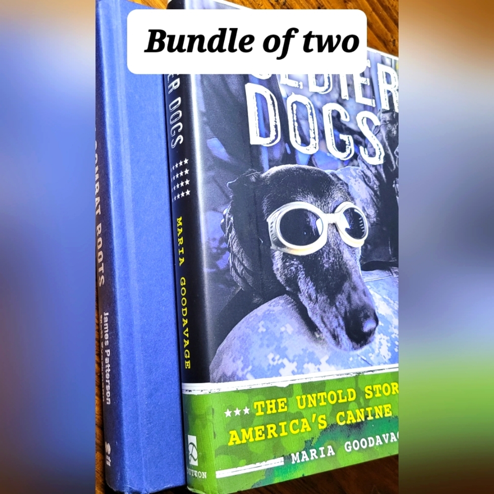 SOLDIER DOGS/WALK IN MY COMBAT BOOTS. Dog Book Bundle